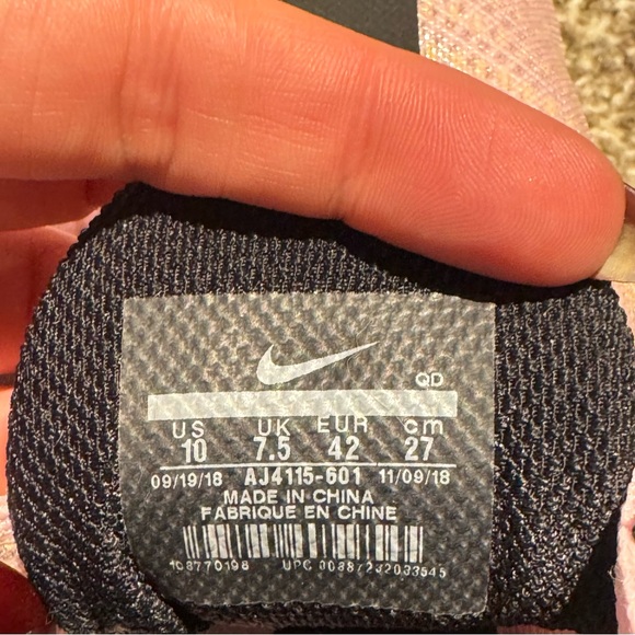 Nike Pegasus 35 Women's Athletic Shoes in Pink/Black/Lime - Size 10 - Picture 4 of 7